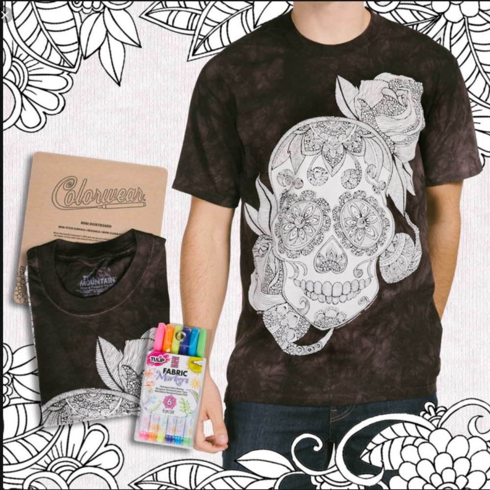 🌷 Sugar Skull Colorwear XL Tie Dye The Mountain